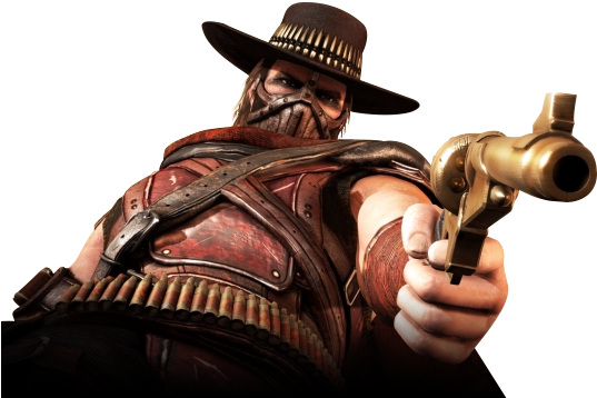 Erron Black - Erron Black Mortal Kombat (546x358), Png Download