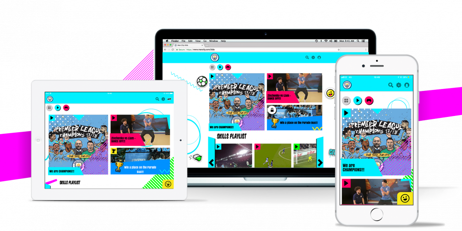 City Group's New App For Kids - Man City Kids App (940x470), Png Download