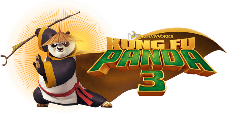Kung Fu Panda Po Logo Men's Long Sleeve T-shirt - Kung Fu Panda (864x432), Png Download