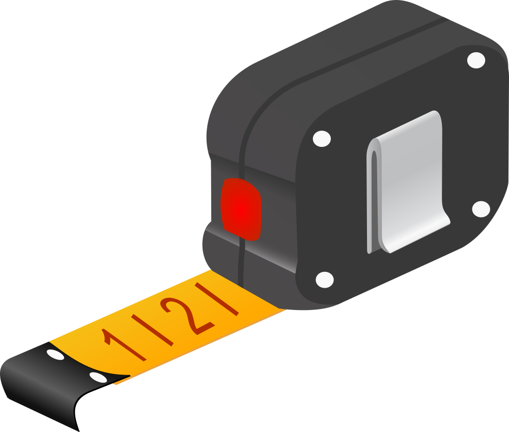 Measuring Tape - Clip Art Tape Measure (1000x850), Png Download