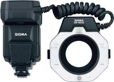 Em-140 Dg Macro Flash F30 - Sigma Em 140 Dg Canon (380x420), Png Download