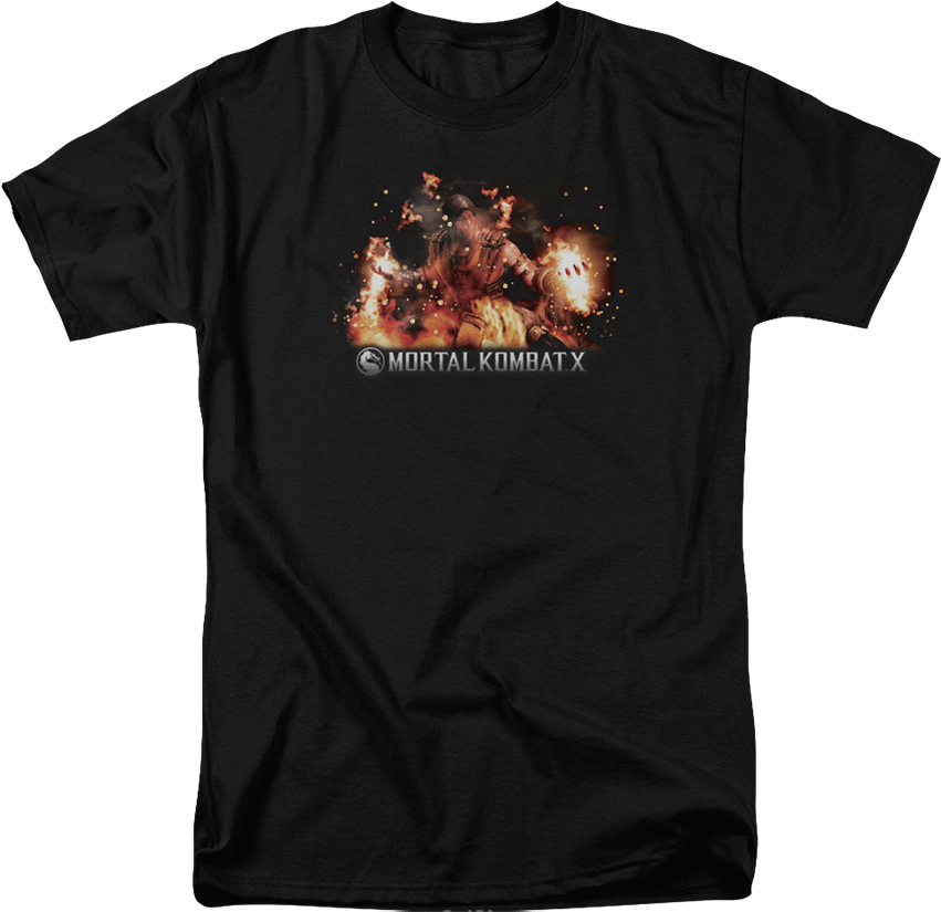 Mortal Kombat X Scorpion T-shirt - Fight Club Tshirt (850x850), Png Download
