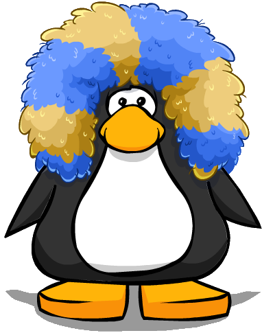 Svg Transparent Imagen Peluca Gigante Carta Png Wiki - Club Penguin Afro (382x485), Png Download