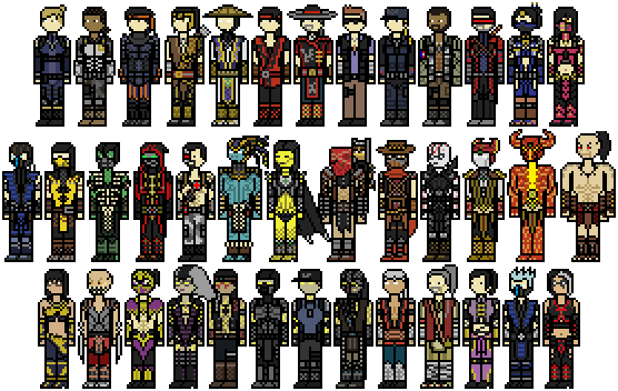 Liu Kang On Twitter - Mortal Kombat X Pixel (556x352), Png Download