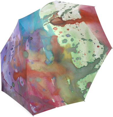 Watercolor Abstract Painting Foldable Umbrella - Still Life (500x500), Png Download