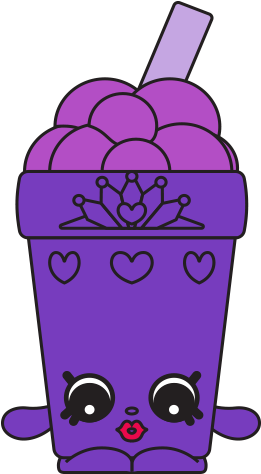 106097m Spks7 2d Characters Purple Princess Milkshake - Purple Milkshake Cartoon (575x475), Png Download