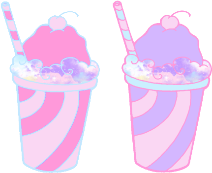 Milkshake - Transparent Tumblr Candy (455x370), Png Download