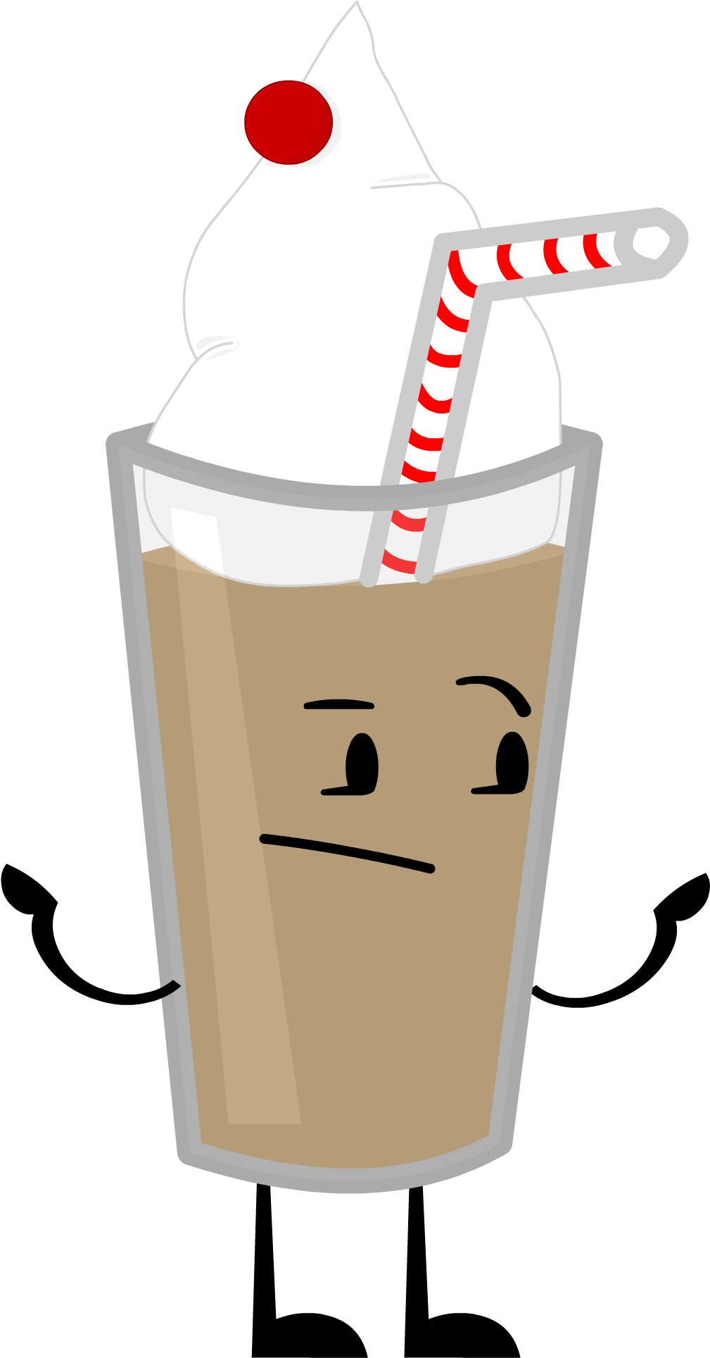 Milkshake Reboot Pose-0 - Milkshake Cartoon Png (1035x2137), Png Download
