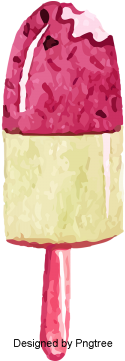 Cartoon Hand-painted Dessert Ice Cream, Sweet Cone, - Ice Cream (360x360), Png Download