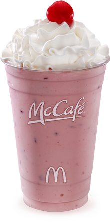 Strawberry Milkshake - Strawberry Milkshake From Mcdonalds (444x507), Png Download
