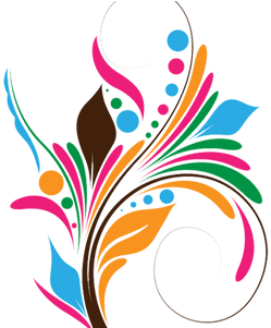 Flower Art Design Png » 4k Pictures - Transparent Floral Vector Png (450x300), Png Download