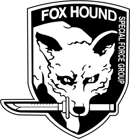 Metal Gear [nsf Rip] - Metal Gear Solid Foxhound Logo (421x450), Png Download