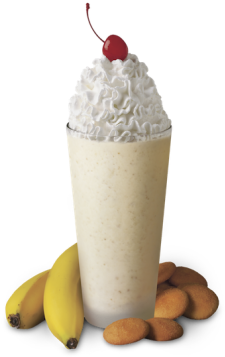 17irmi7cr1nywpng - Fil A Banana Pudding Milkshake (636x358), Png Download