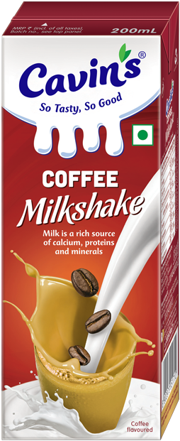 Cavin's Coffee Milkshake - Cavin's Milkshake (350x732), Png Download