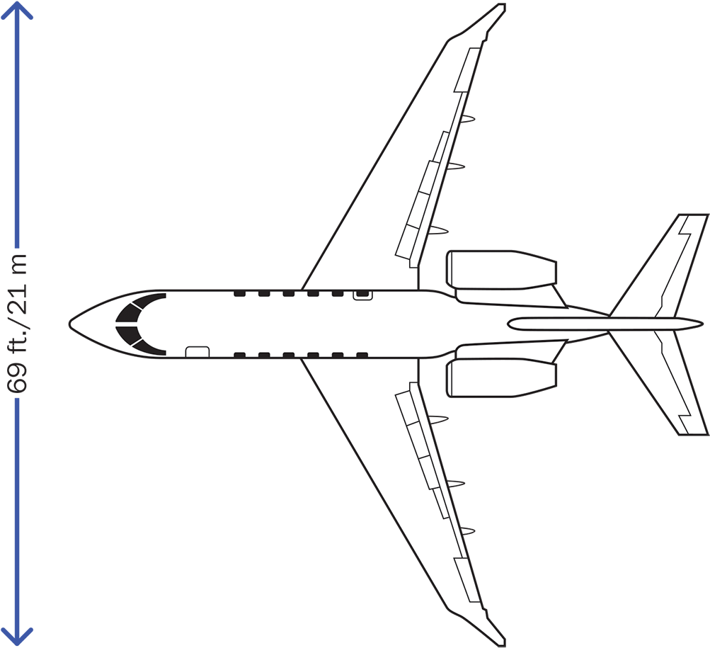 Interactive To See B&ca's Video Pilot Report By Fred - Gulfstream Gii Three View (1024x944), Png Download