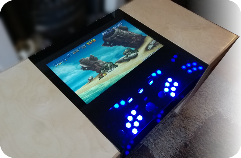 Graphene Arcade Table Running Metal Slug - Playstation Portable (800x526), Png Download