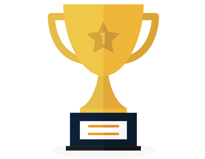 How It Works - Trophy Icon Gold (710x551), Png Download