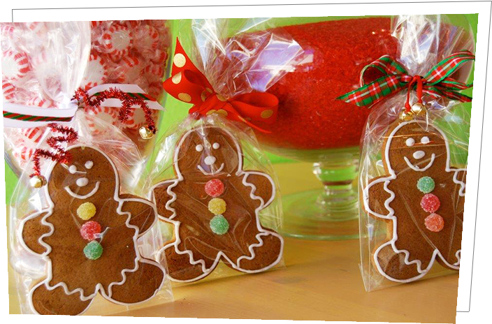 Custom Shape & Design Cookies - Gingerbread (704x464), Png Download