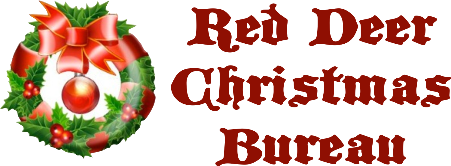 Red Deer Christmas Bureau Helping Children And Families - Red Deer Christmas Bureau (1501x555), Png Download