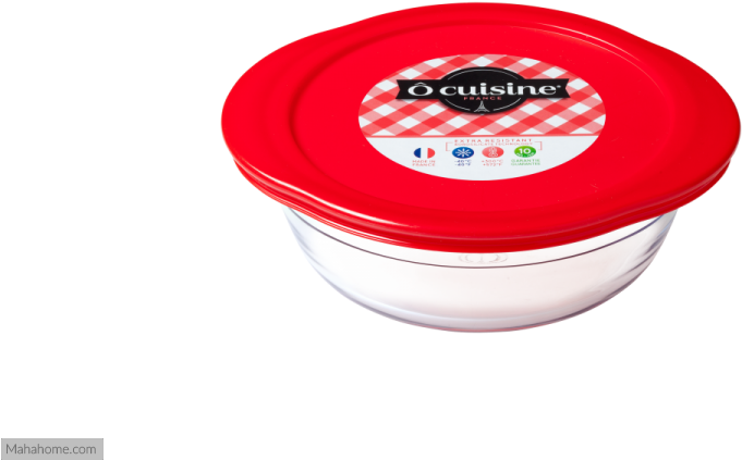 Pyrex O Cuisine Red Lid Storage Bundle, Red - Pyrex Round Dish With Lid (900x600), Png Download