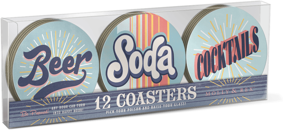 Pick Your Poison Coasters - Longboard (1200x1200), Png Download