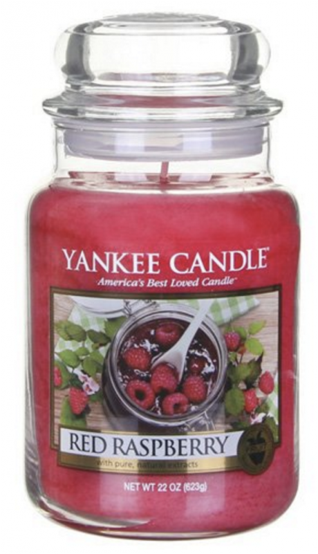 Yankee Candle Classic Large Jar Red Raspberry Candle (800x800), Png Download