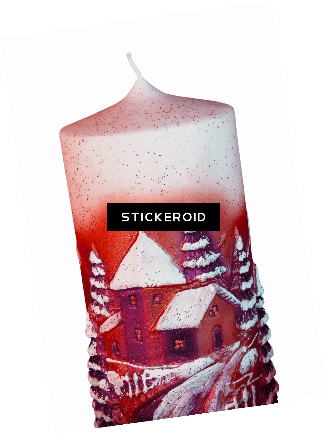 Red Christmas Candle - Christmas Carols - Dux: Dux1295 (1048x1390), Png Download