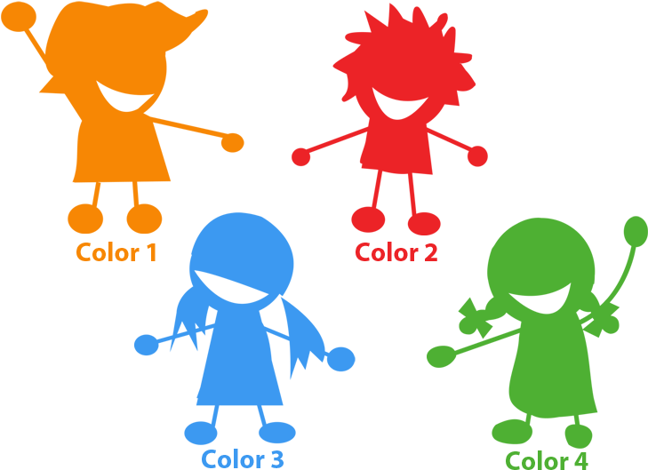 Children Holding Hands - Happy Children (729x529), Png Download