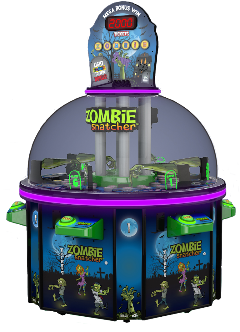 Zombie Snatcher Rotary Prize Redemption Game - Zombie Snatcher Arcade Game (775x1089), Png Download