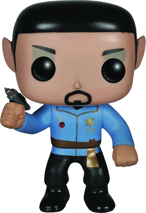 Mirror Universe Spock Pop Vinyl Figure - Funko Pop Star Trek: Mirror, Mirror Spock Pop Vinyl (480x700), Png Download