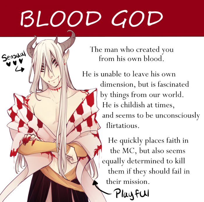 After The Prologue You Will Be Given The Choice To - Blood For The Blood God Otome (700x693), Png Download