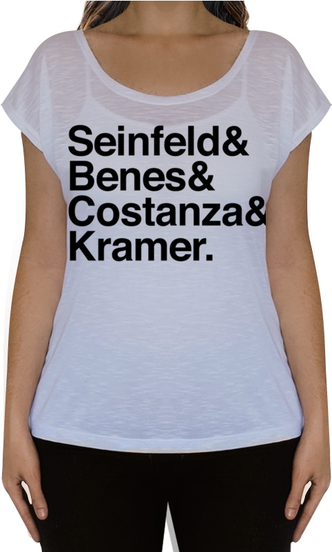 Camiseta Fullprint Seinfeld De Larissa Citton Brehmna - Seinfeld Characters Round Ornament (800x800), Png Download