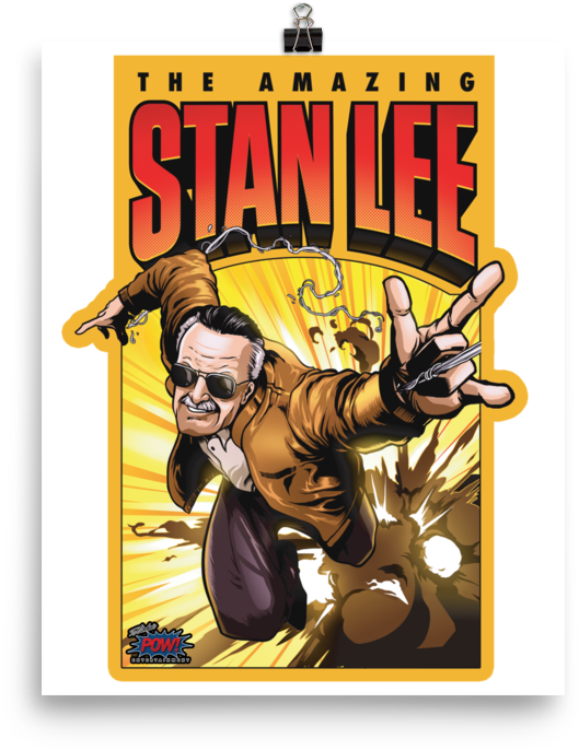 The Amazing Stan Lee Poster - Amazing Stan Lee T Shirt (1000x1000), Png Download