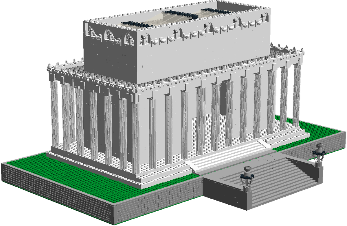 Lincoln Memorial - Roman Temple (1600x846), Png Download