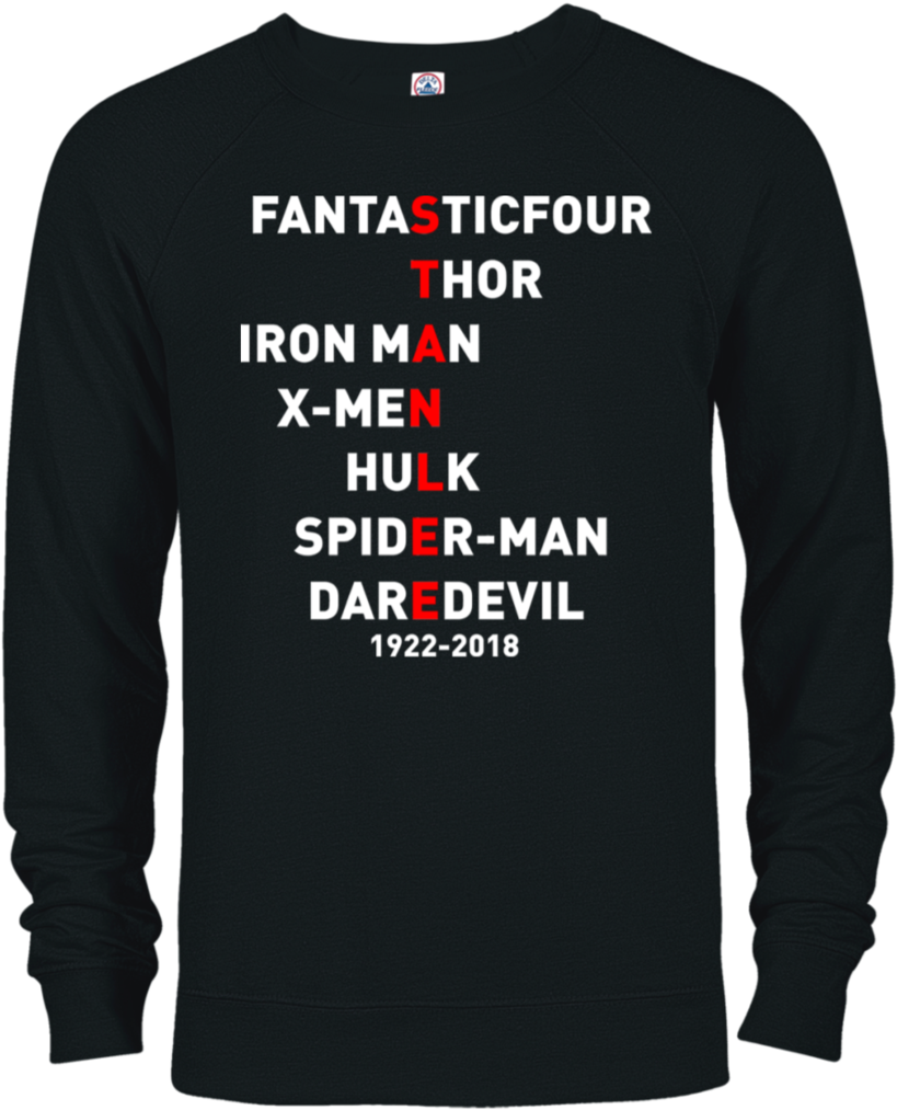 Stan Lee Four Thor Iron Man X Men Hulk Spider Man Daredevil - Legendary Shirts Rodney Harrison Legendary (1024x1024), Png Download