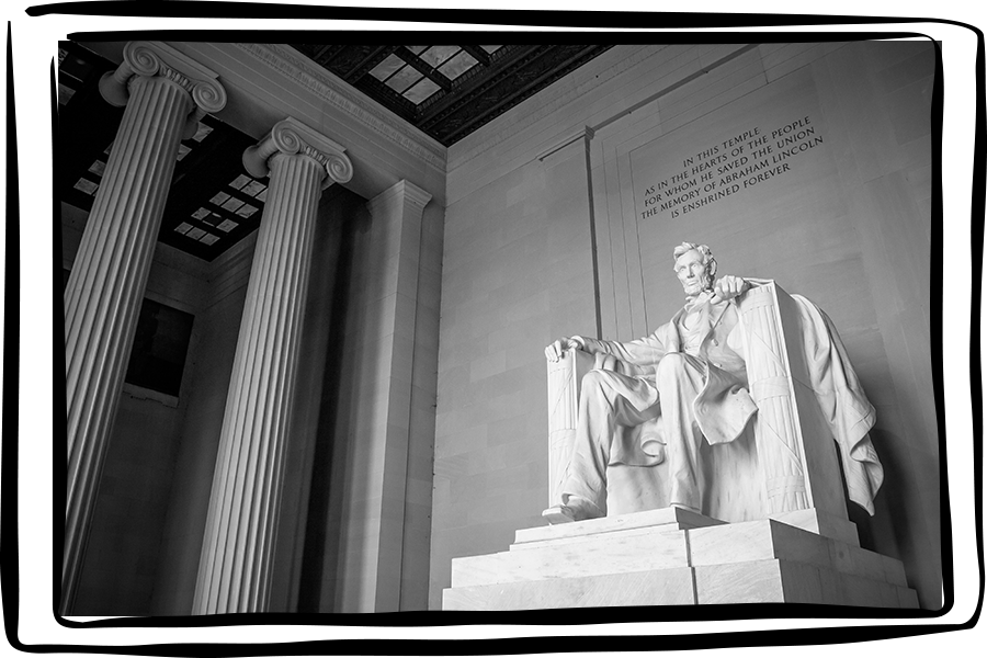 Become A Leader - Lincoln Memorial (900x600), Png Download