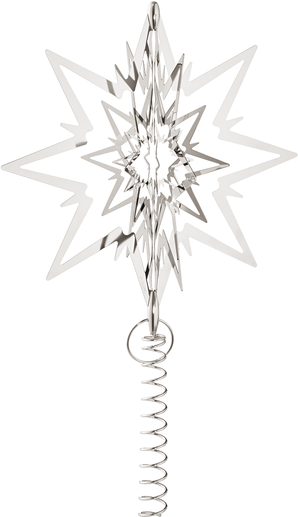 Star For The Christmas Tree, Large, Palladium Plated - Star Tree Topper Georg Jensen (1200x1200), Png Download