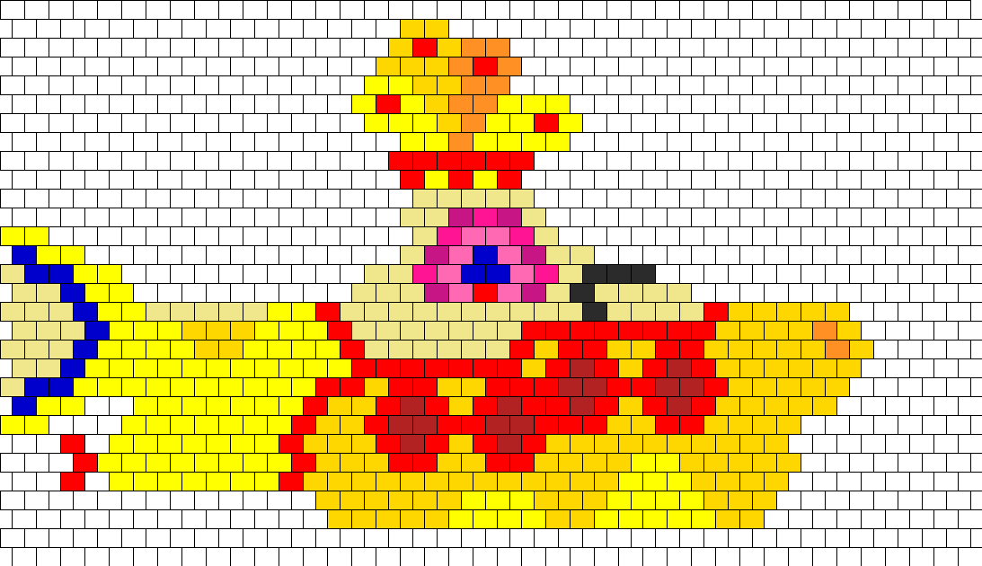 The Beatles Yellow Submarine Bead Pattern - Beatles Perler (1093x630), Png Download