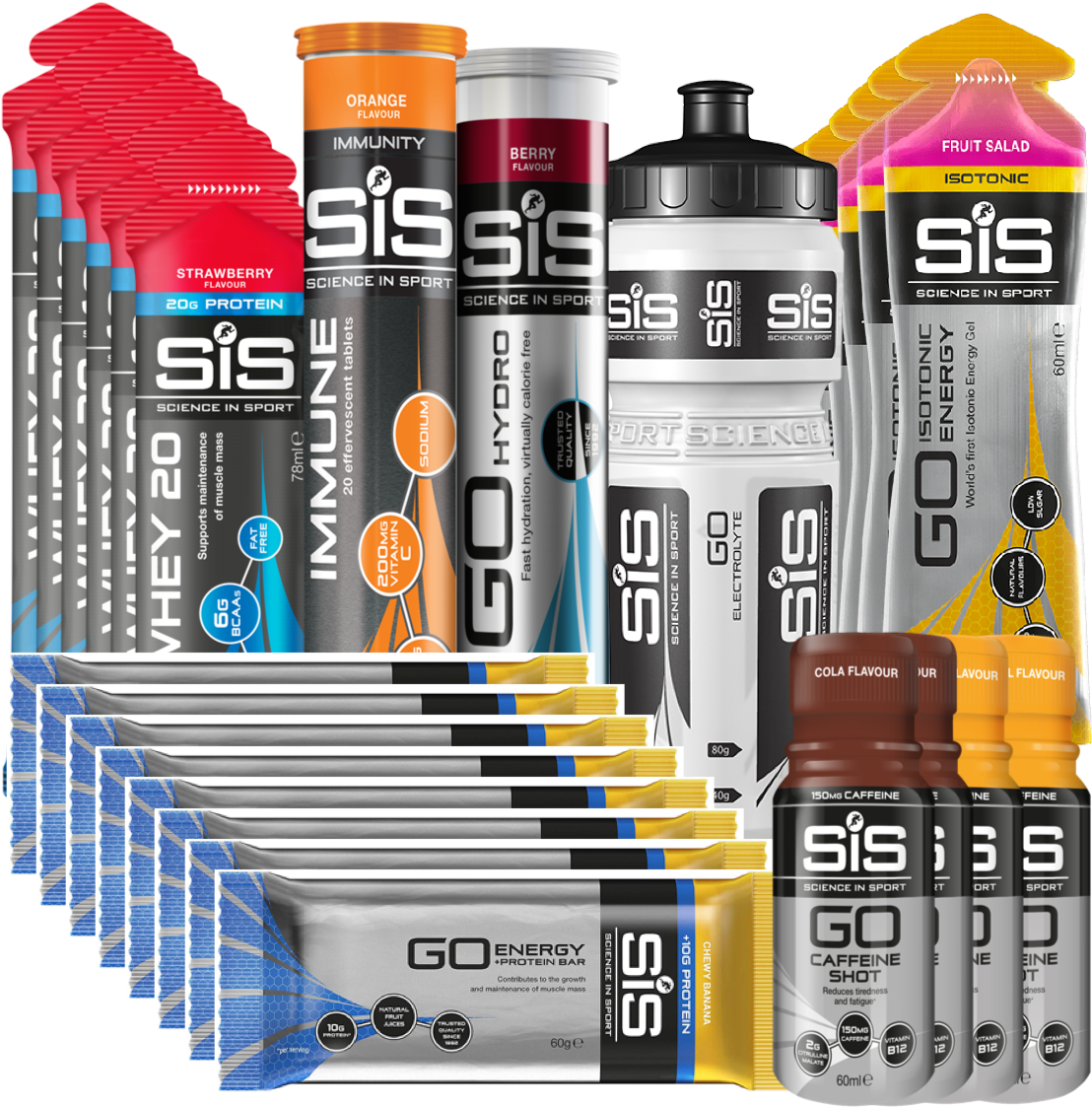 Tennis Player's Bundle - Science In Sport Go Immune Tabs (1404x1197), Png Download