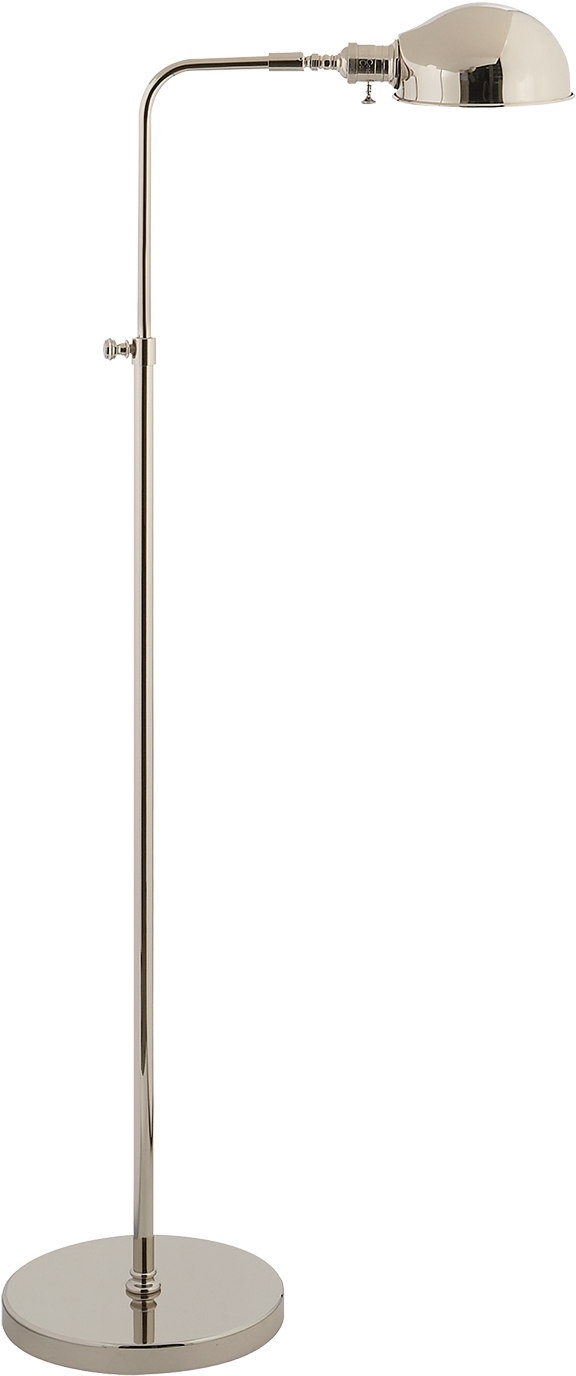 Old Pharmacy Floor Lamp In Polished Nickel - Lampshade (1440x1440), Png Download