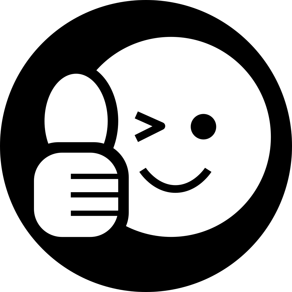 Png File Svg - Smiley Daumen Hoch Blau (980x980), Png Download