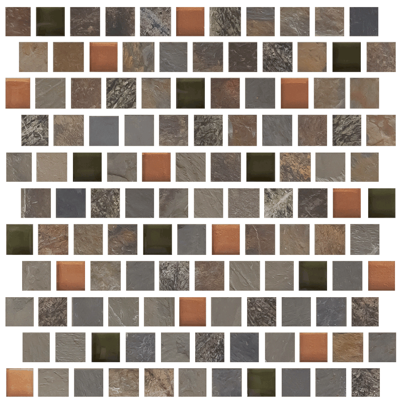 Painted Forest 1" X 1" Offset - Casa De Isla Negra (799x800), Png Download