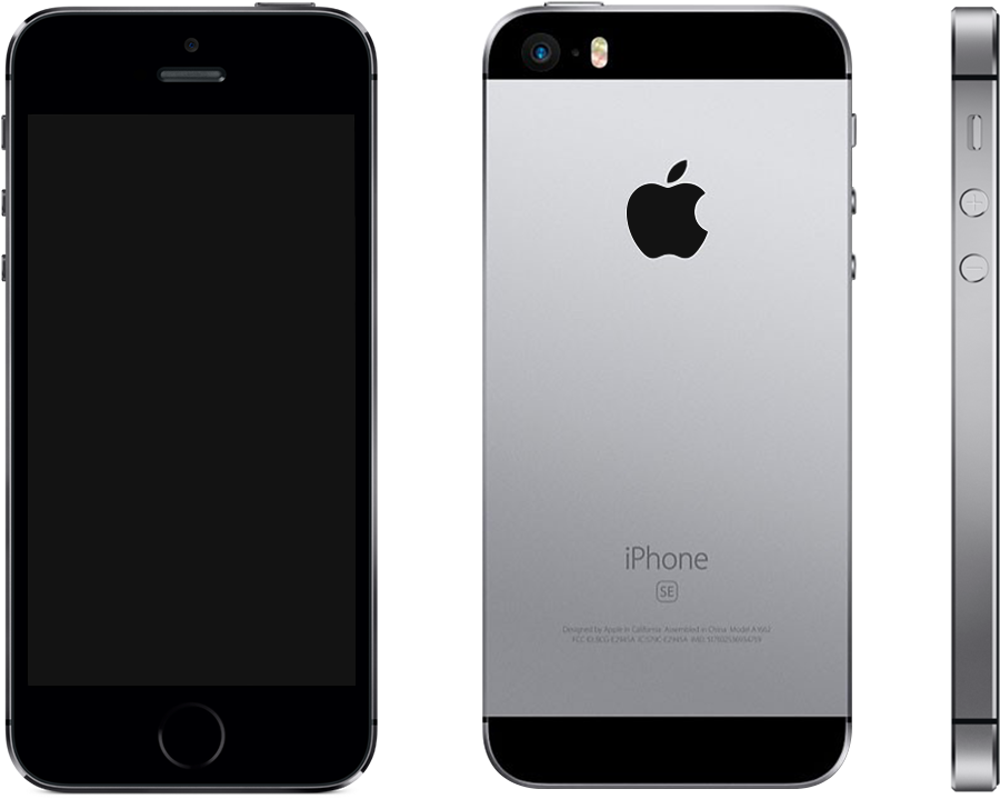 Iphone Se - Iphone Se Black (1024x1024), Png Download