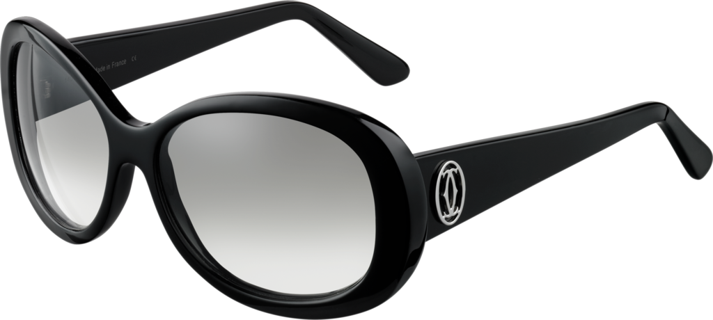 Cartier Rimless Sunglasses Light Grey Lens Black Frame - Occhiali Cartier Da Sole Donna (1024x460), Png Download