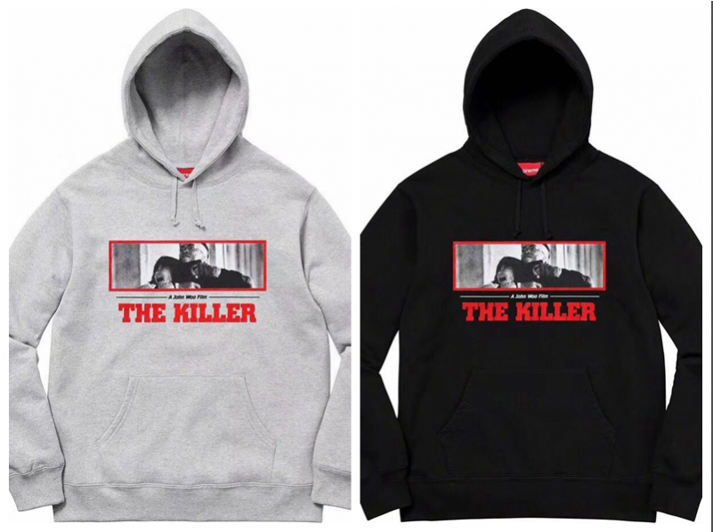 Supreme 18fw The Killer Bloody Double Hoodie - Supreme The Killer Hooded Sweatshirt (800x800), Png Download