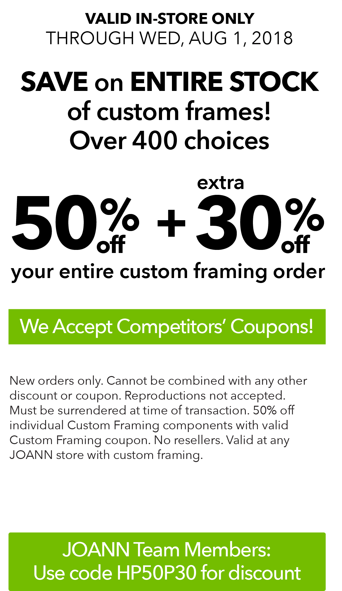 50% Off Plus Extra 30% Off Your Entire Custom Framing - Picture Frame (1251x2293), Png Download