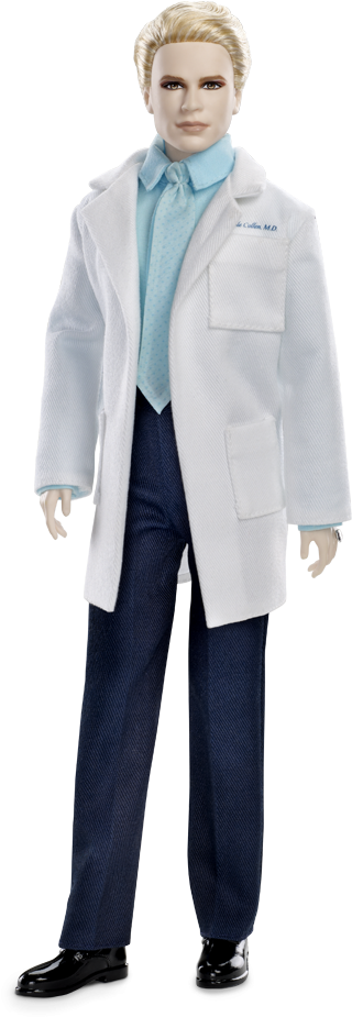 The Twilight Saga - Twilight Barbie Dolls Carlisle (640x950), Png Download