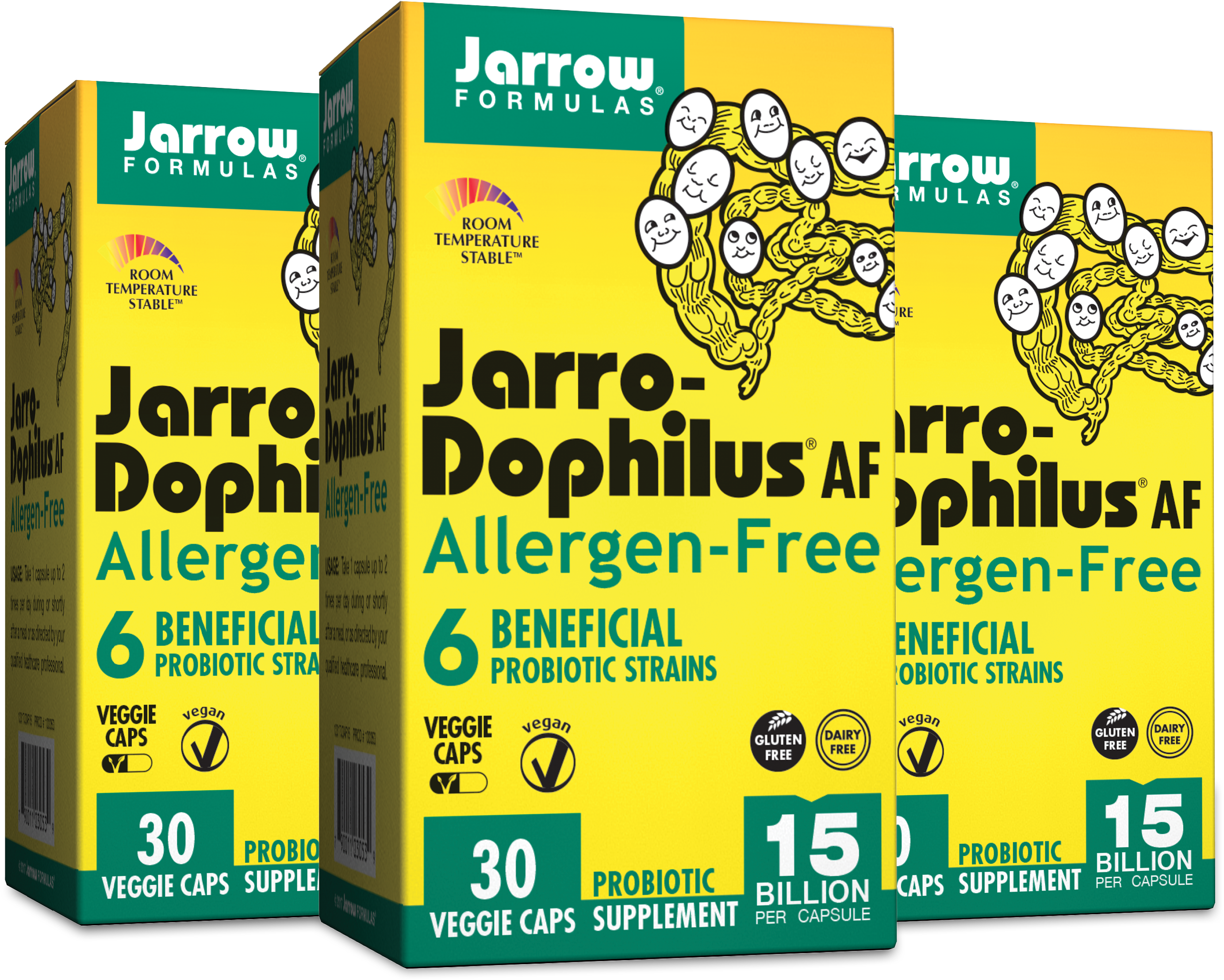 Jarro Dophilus® Allergen Free, Shelf Stable, 15 Billion - Jarrow Formulas - Ultra Jarro-dophilus - 60 Vegetarian (3600x2550), Png Download