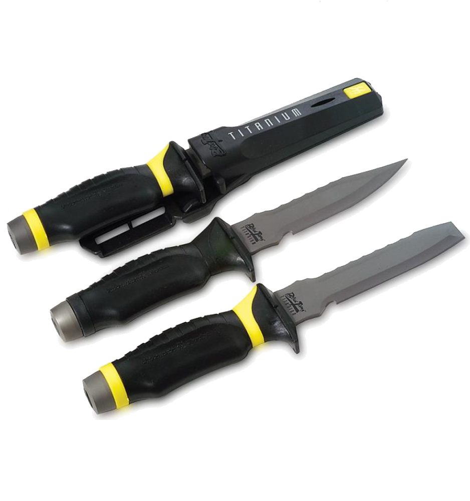 Uk Blue Tang Titanium Knife - Underwater Kinetics Blue Tang Titanium Knife, Blunt (1000x1000), Png Download