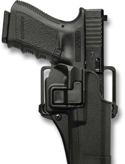 Holster Lubricant Redefined - Transparent Pistol In Holster (515x674), Png Download